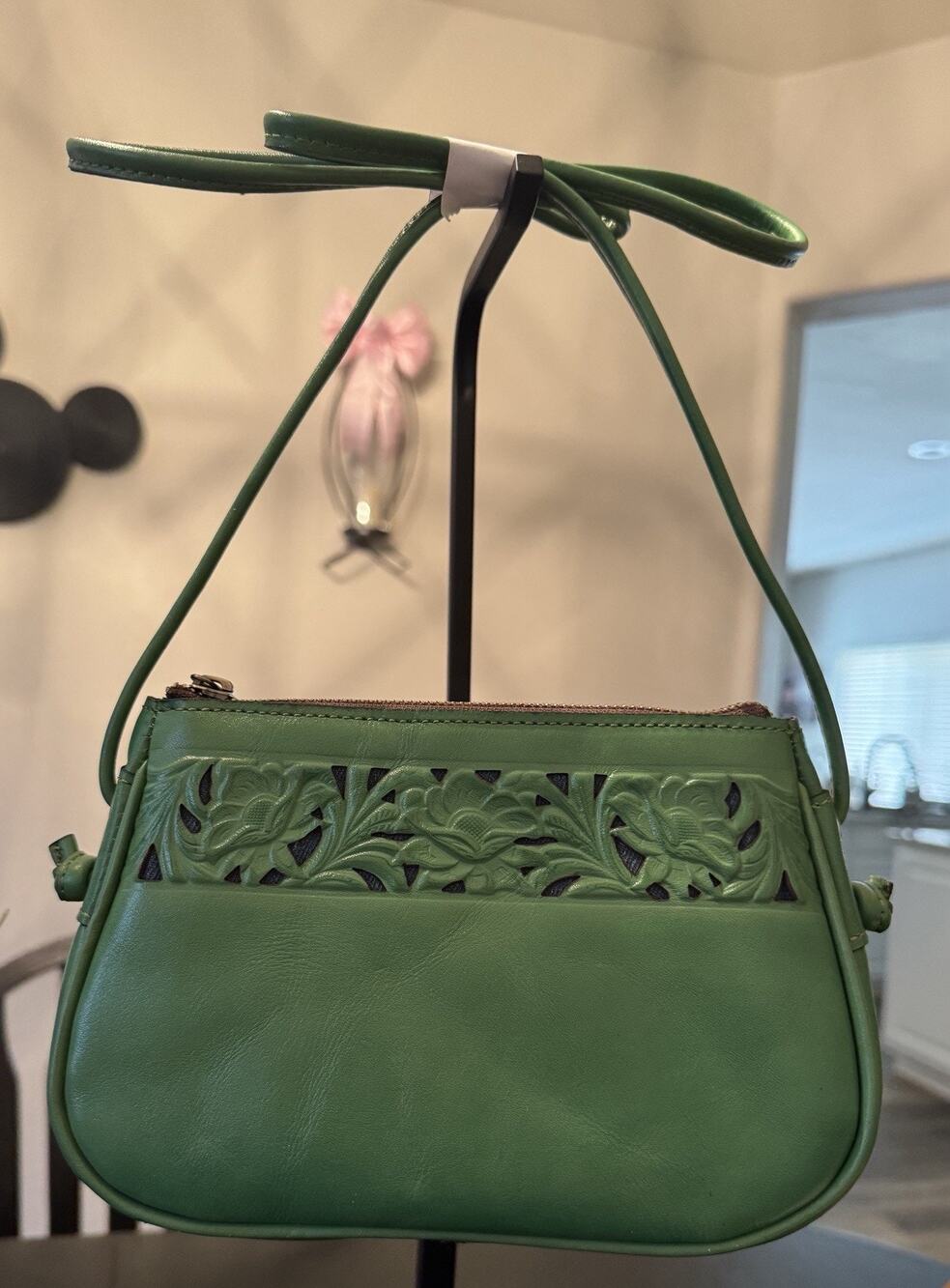 NWOT Patricia Nash Cavo Border Tooled Bacoli Crossbody Bag With Dust bag New